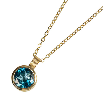 Kette mit Blautopas