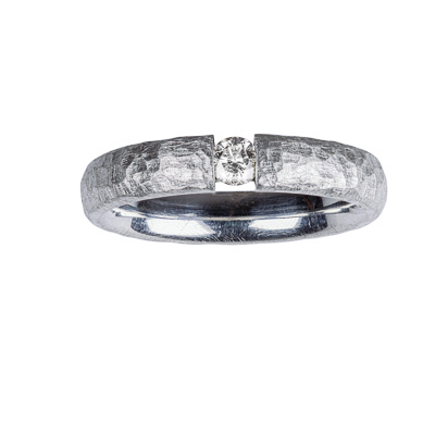 Silberring mit Brillant