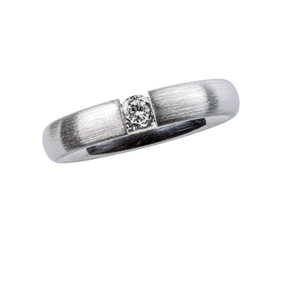 Silberring mit Brillant