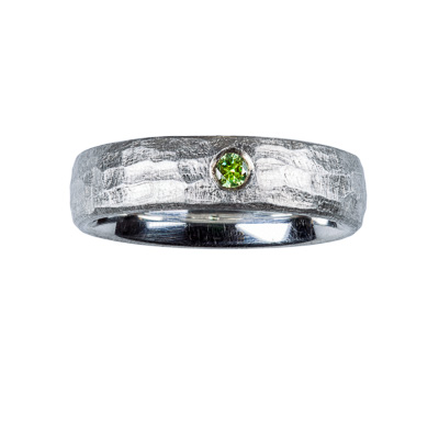 Silberring mit Demantoid