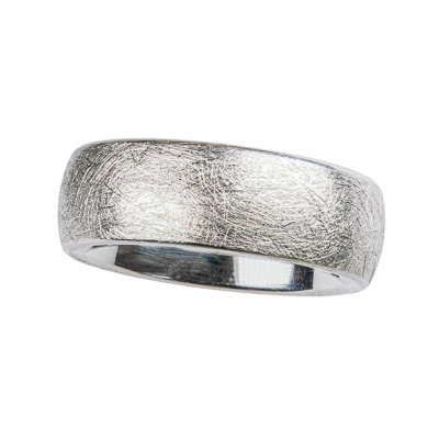 Trauring Silber mattiert