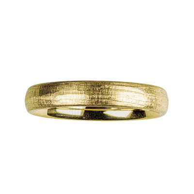 Trauring Gelbgold strukturiert