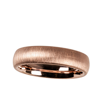 Trauring Rotgold mattiert